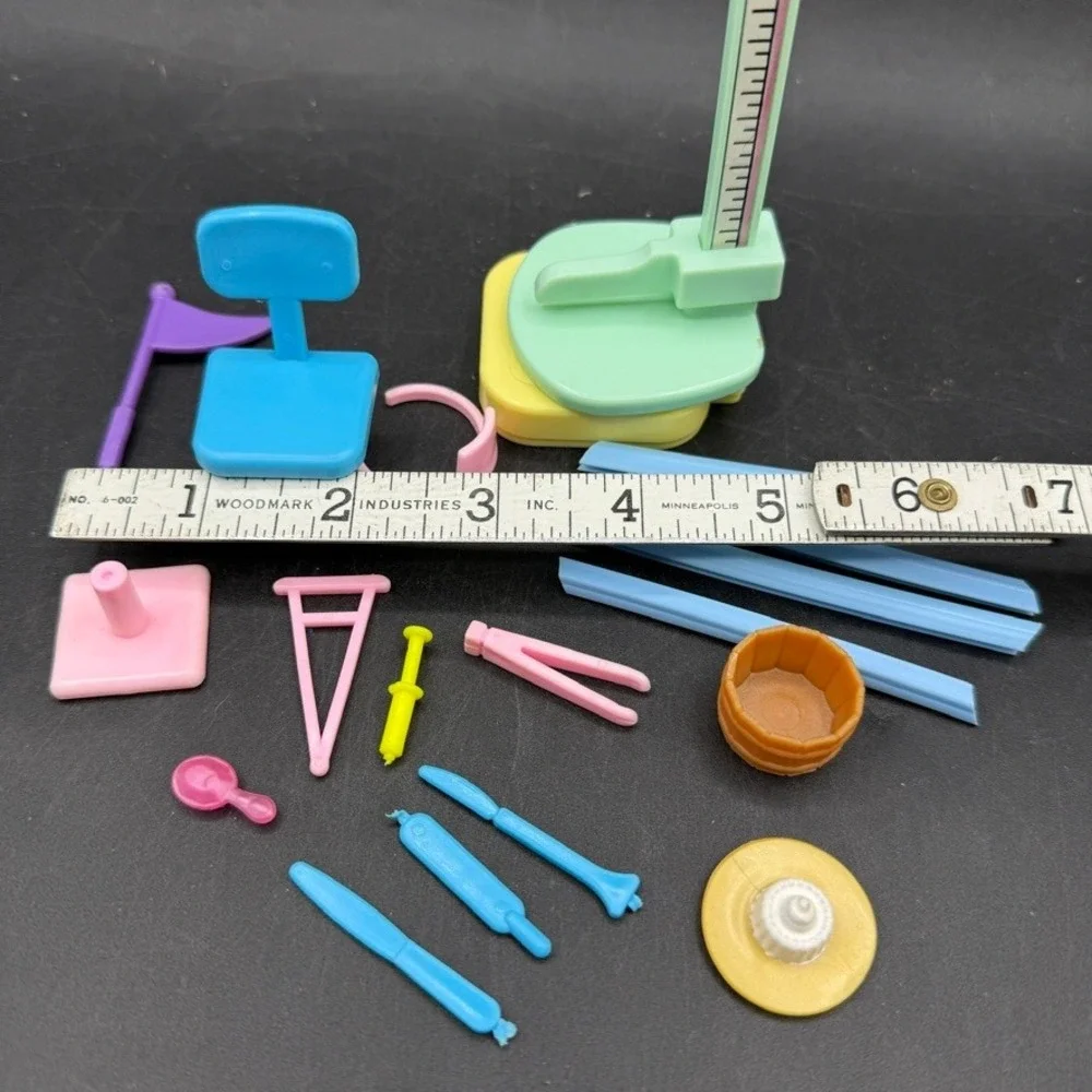 Vintage Sylvanian Calico Critters Doctor Set Accessories Kids Pastel